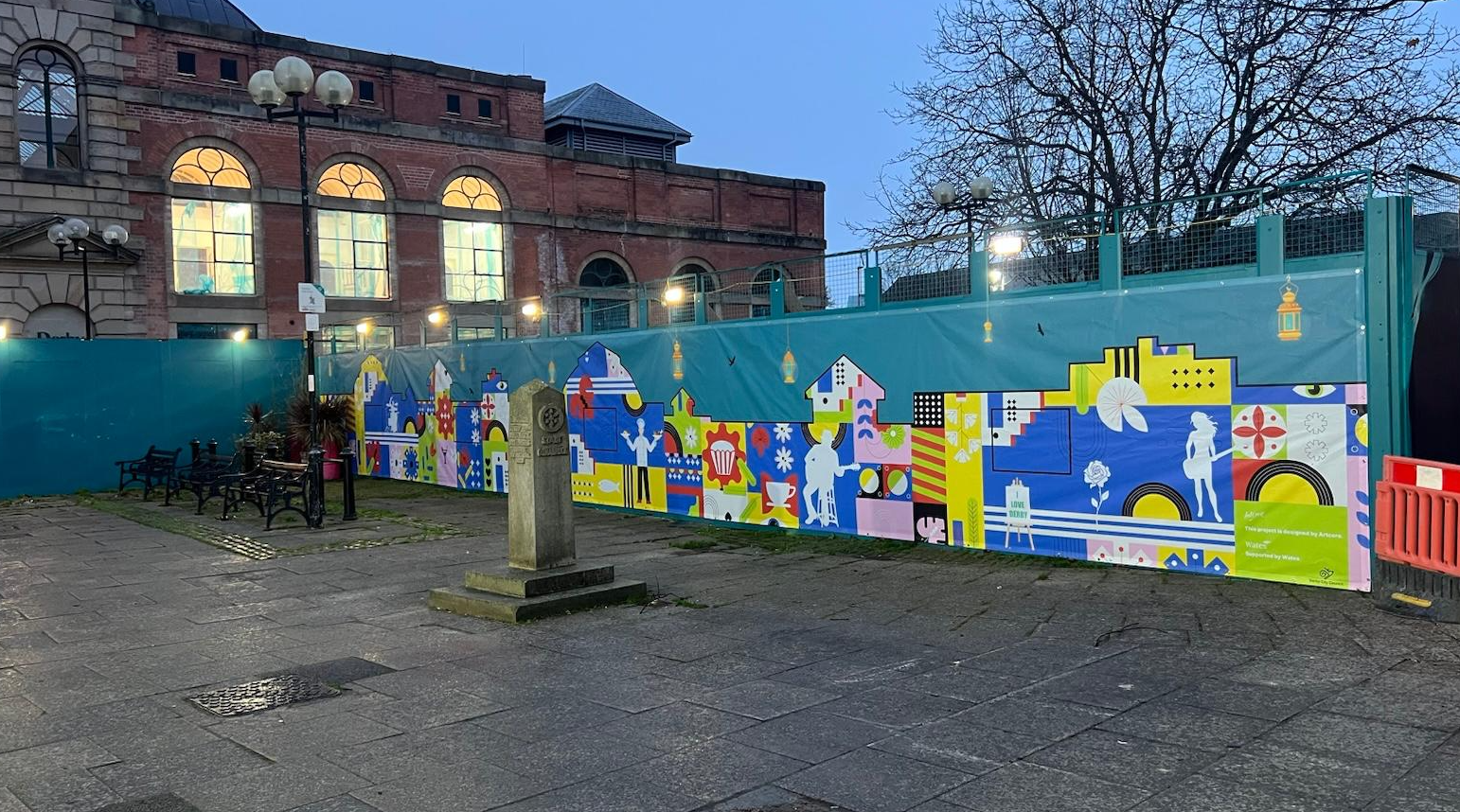 Mural adds colour to Market Hall revamp